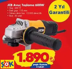 JCB AVUÇ TAŞLAMA 600 W JCB AVUÇ TAŞLAMA 600 W